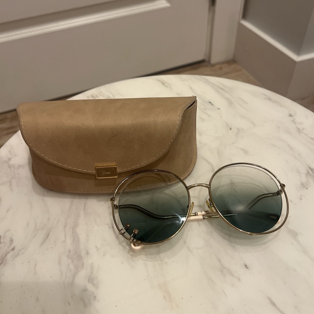Chloe round sunglasses with obre lens